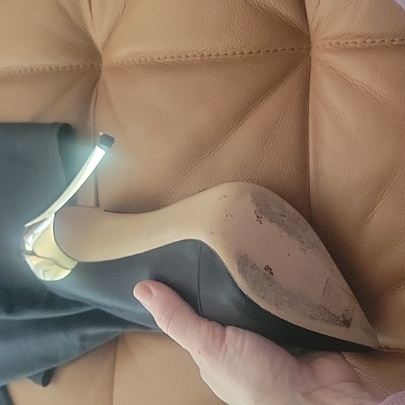 Casadei Blade Satin Over Knee Boots Sz 38 1/2 - Picture 8 of 12